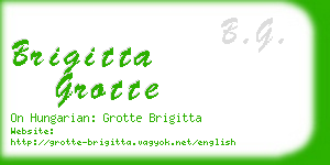 brigitta grotte business card